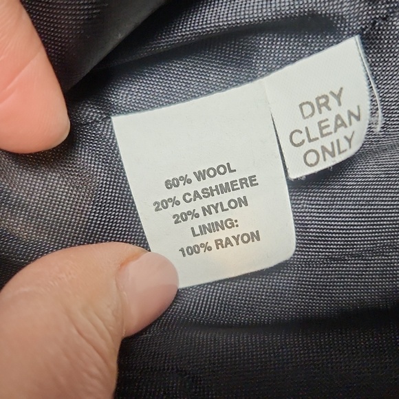 Nino Cerruti Charcoal Gray Wool and Cashmere Blend Long Coat 36S - Picture 10 of 13